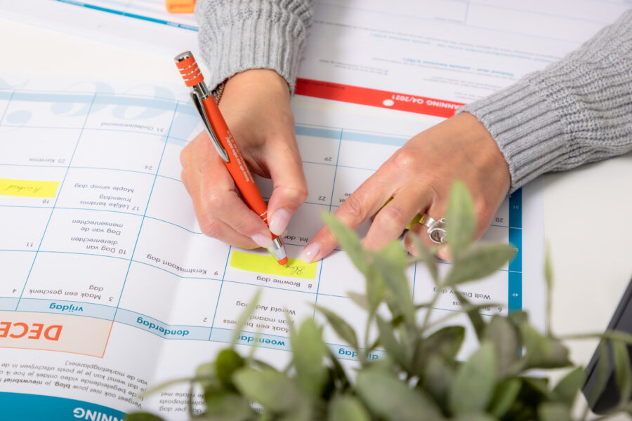 De Optimazing 100K Marketingplanner, een handige marketing planningstool door Optimazing - Cathy Tavernier