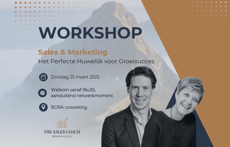 The Sales Coach - Workshop Marketing Cathy Tavernier - 25 maart Bora Coworking