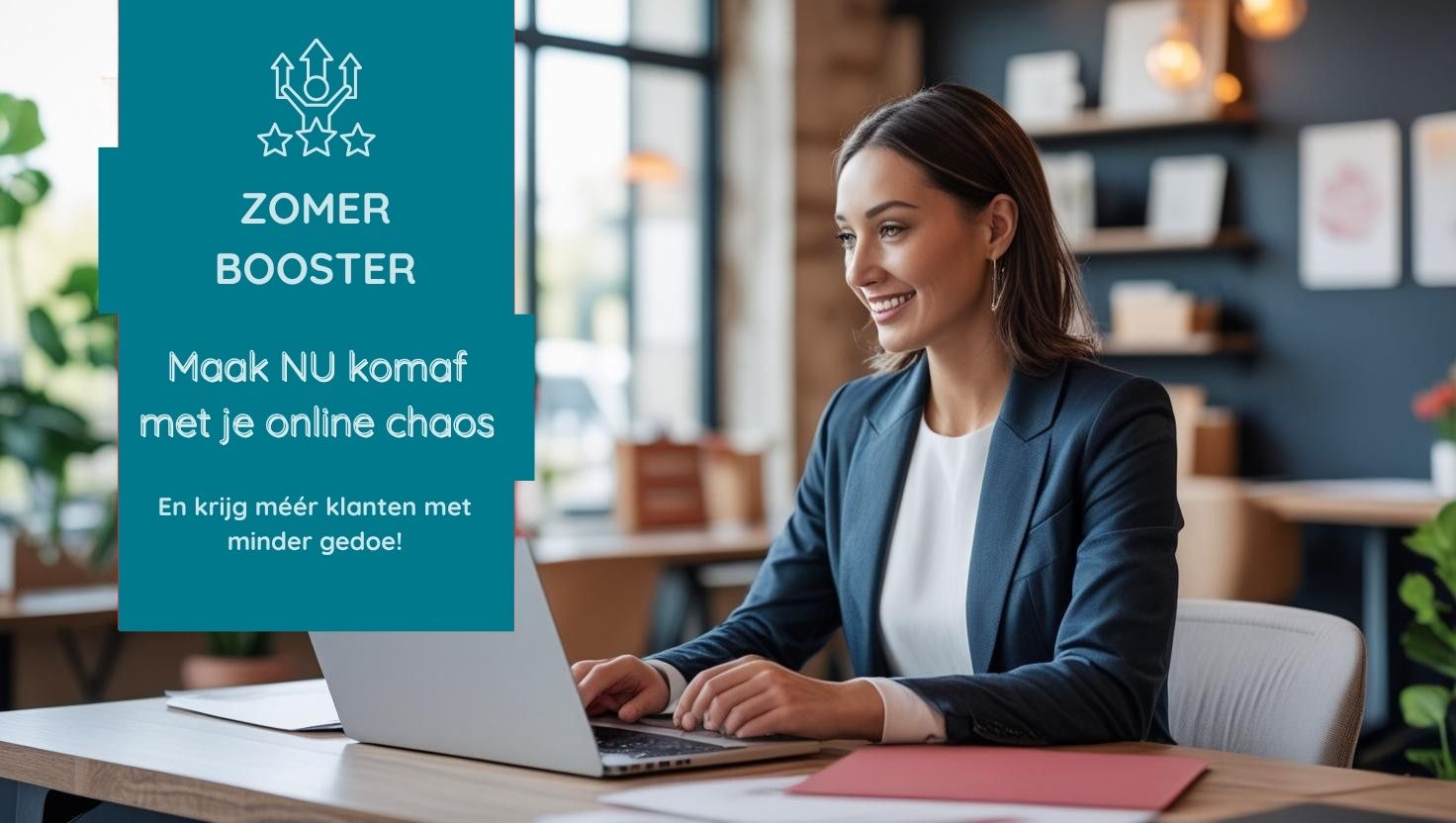 Optimazing ZomerBooster 2025 Minder online chaos meer klanten - één-op-één begeleiding Cathy Tavernier