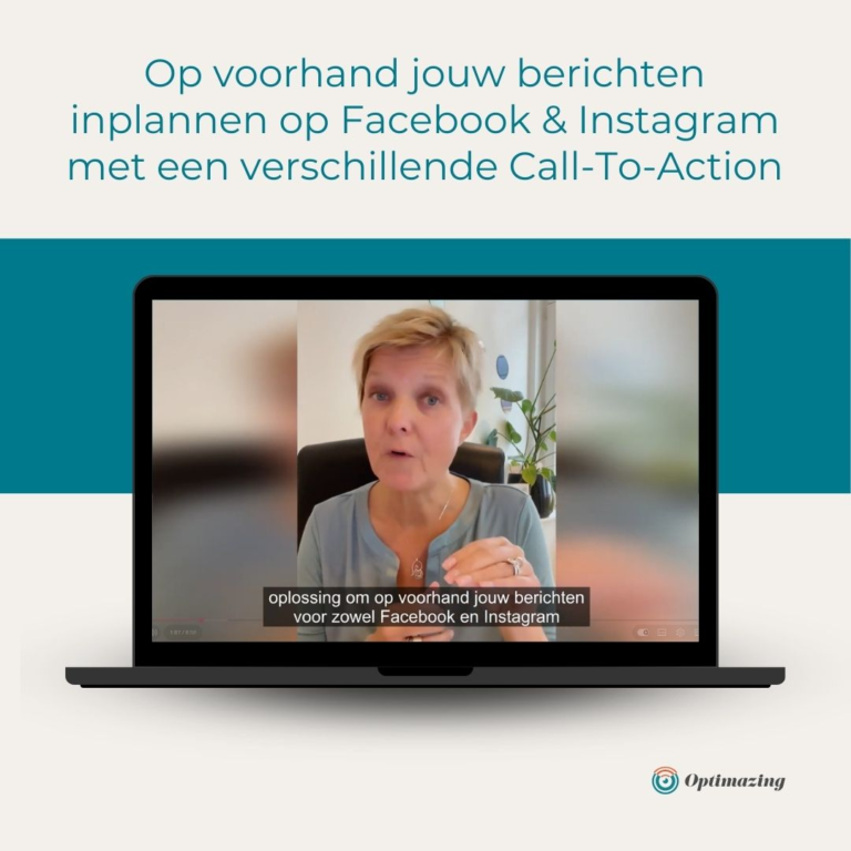 Op voorhand jouw berichten inplannen op Facebook en Instagram met een verschillende Call-To-Action