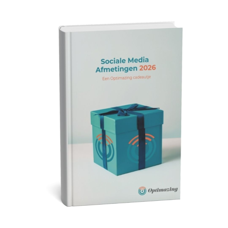 Social media afmetingen 2026 - Optimazing Online Marketing - Cathy Tavernier (wit)